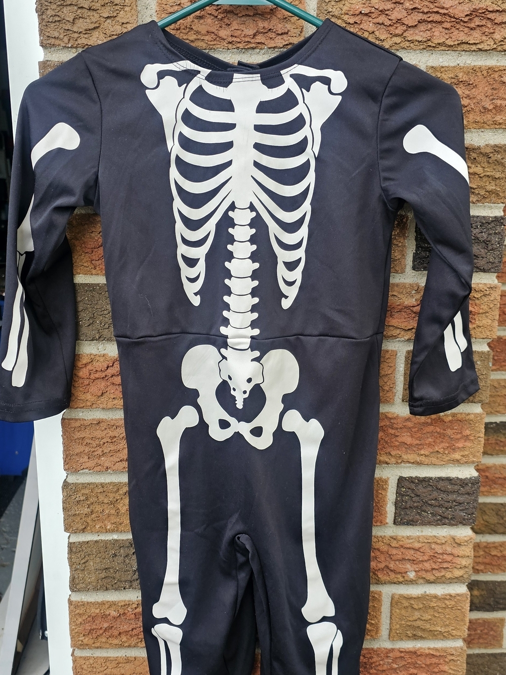 Kids Black Skeleton Halloween Costume - Brand Unspecified